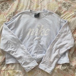 Nike Pastel Lavender Cropped Sweater